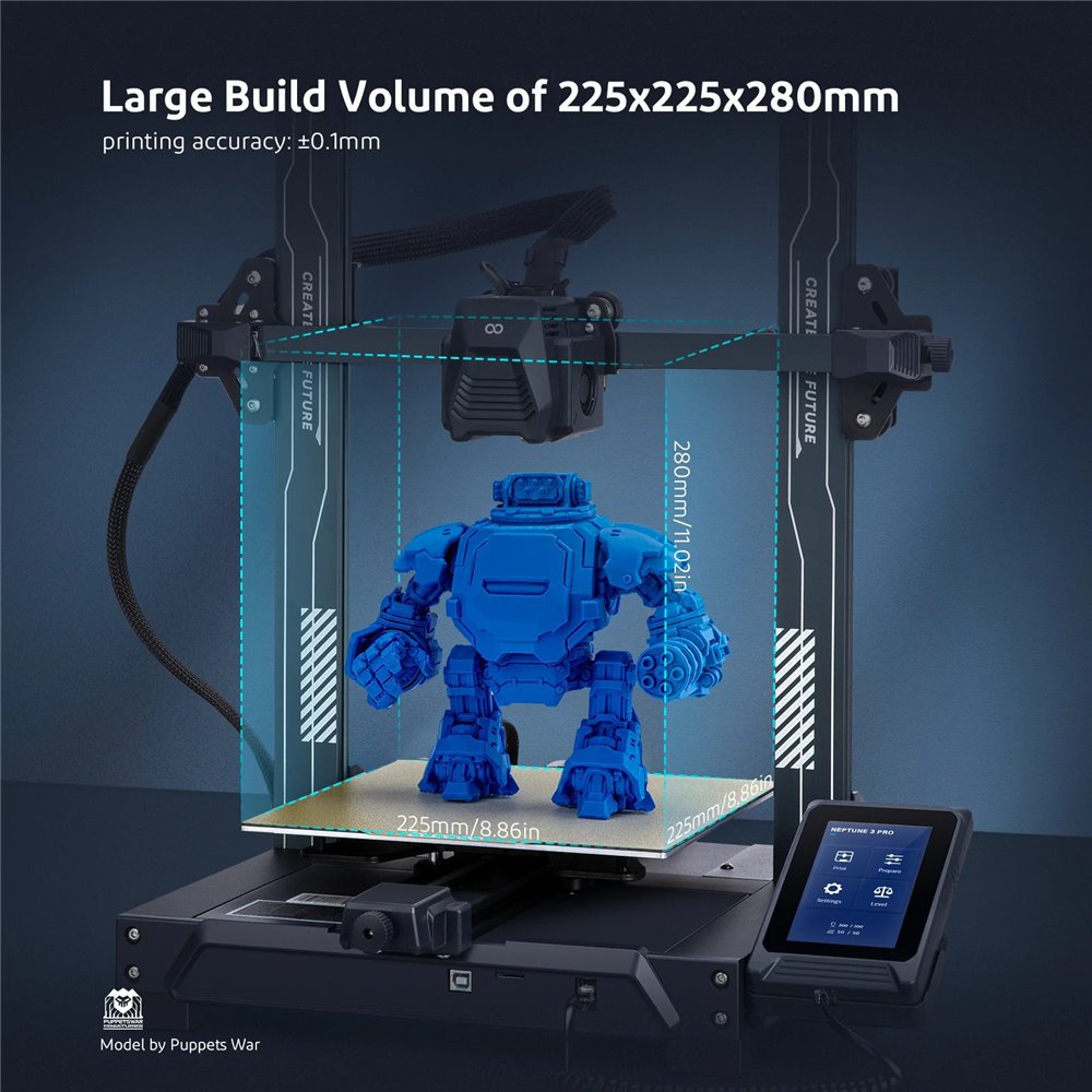 Elegoo neptune 3 pro fdm 3d yaz c 